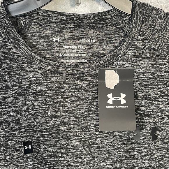 Under Armour Men's Tech 2.0 crew neck T-Shirt  Black Large - Picture 6 of 6